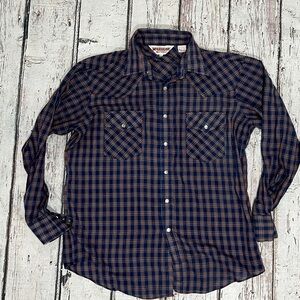 Vintage McGregor Western Pearl Snap Button Down Long Sleeve Cowboy Shirt